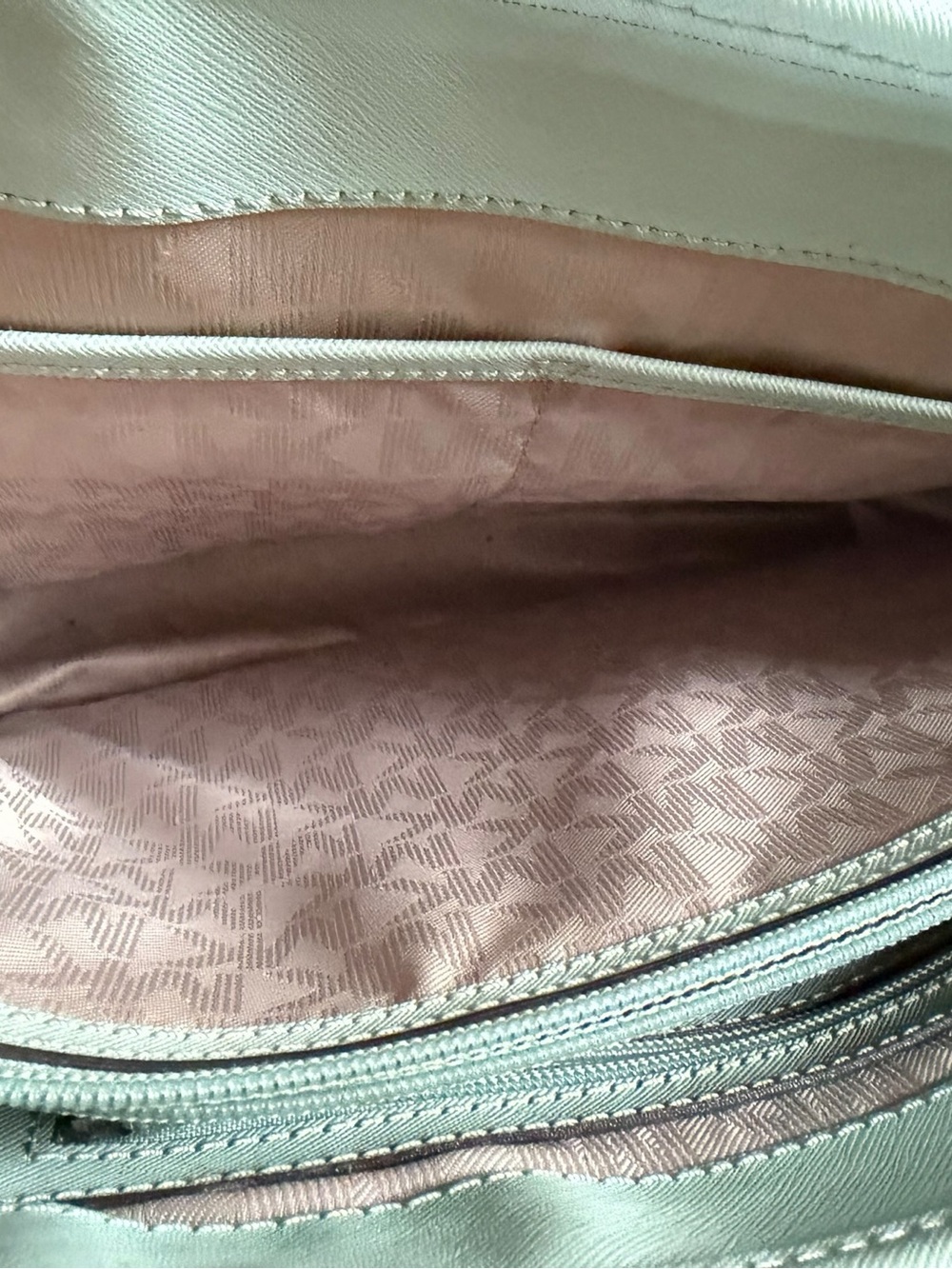 Scandi Girl Michael Kors Tote Bag Pastel Blue Luxury Structured Shoulder Bag - Picture 6 of 10
